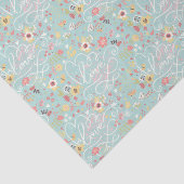 Modern Bright Romantisch patroon Tissuepapier (Detail)