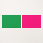 Modern Bright Snoep Roze Groen Wit Kleurblok Yogamat (Achterkant (horizontaal))