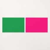 Modern Bright Snoep Roze Groen Wit Kleurblok Yogamat (Voorkant (horizontaal))