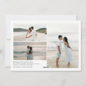 Modern Bright Together Kerstkoppels Feestdagenkaart (Achterkant)