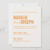 Modern Bright Uniek Kleurrijk Alles in één bruilof Kaart (Voorkant)