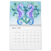 Modern Bright Waterverf Zee Life Kalender (Feb 2026)