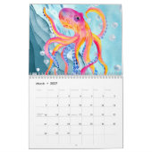 Modern Bright Waterverf Zee Life Kalender (Mar 2027)