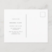 Modern BrightStor Editable Photo Afstuderen Aankondigingskaart (Achterkant)