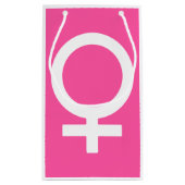 Modern Briljant Roos Venus-symbool Klein Cadeauzakje (Achterkant)