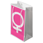 Modern Briljant Roos Venus-symbool Klein Cadeauzakje (Voorkant Gekanteld)