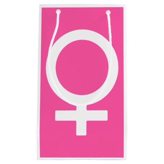 Modern Briljant Roos Venus-symbool Klein Cadeauzakje (Voorkant)