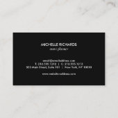 MODERN BRONS-PAARSE OMBRE GLITTER Visitekaartje (Achterkant)