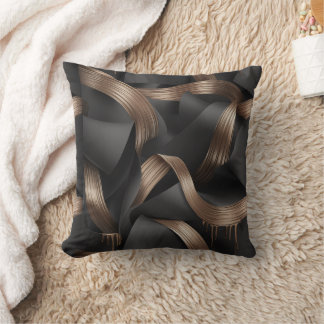 Modern Bronze Flow Luxury Masculine Accent Kussen
