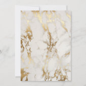 Modern Bronze Foil & Marble Vrijgezellenfeest Kaart (Achterkant)