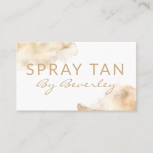 Modern Bronze Ink Mobile Spray Tan Visitekaartje
