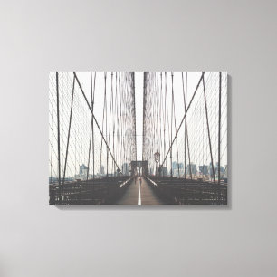 Modern Brooklyn Bridge Canvas Afdruk