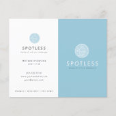 Modern Broom Logo Blue Cleaning Service Flyer (Voorkant)