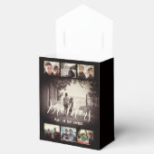 Modern Brother Best Friends Dark Photo Collage Bedankdoosjes (Geopend)