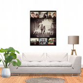Modern Brother Best Friends Dark Photo Collage Foto Afdruk