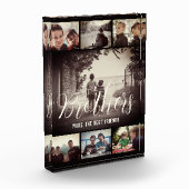 Modern Brother Best Friends Dark Photo Collage Fotoblokken (Links)