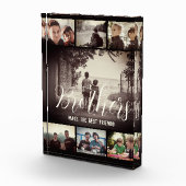 Modern Brother Best Friends Dark Photo Collage Fotoblokken (Rechts)