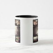 Modern Brother Best Friends Dark Photo Collage Mok (Midden)