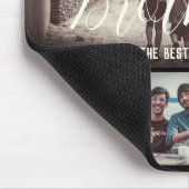 Modern Brother Best Friends Dark Photo Collage Muismat (Hoek)