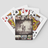Modern Brother Best Friends Dark Photo Collage Pokerkaarten (Achterkant)