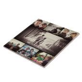 Modern Brother Best Friends Dark Photo Collage Tegeltje (Zijkant)