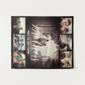 Modern Brother Best Friends Dark Photo Collage Wandkleed (Voorkant (horizontaal))