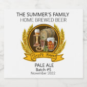 Modern Brouwerij Aangepast Ambachtelijk Bier Water Etiket (Enkel label)