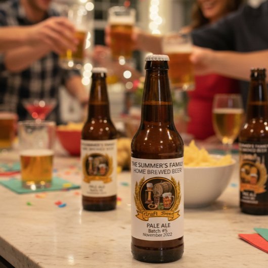 Modern Brouwerij Aangepast Ambachtelijk Bier Water Etiket