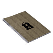 MODERN Brown Black CUTE Spiral Photo Notitieboek (Rechterzijde)