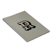 MODERN BROWN BLUE CUTE Spiral Photo Notitieboek (Rechterzijde)