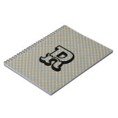 MODERN BROWN BLUE CUTE Spiral Photo Notitieboek (Linkerzijde)