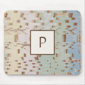 Modern Brown Blue Green Abstract Muismat (Voorkant)