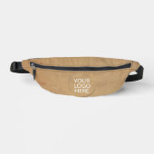 Modern Brown Business Logo Naam Fanny Pack Heuptasje (Voorkant)