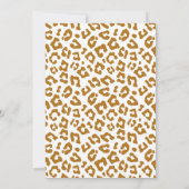 Modern Brown Cheetah Safari Wild One Baby Shower Kaart (Achterkant)