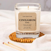 Modern Brown Coffee Rustic Label