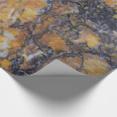 Modern Brown Faux Marble Cadeaupapier (Hoek)