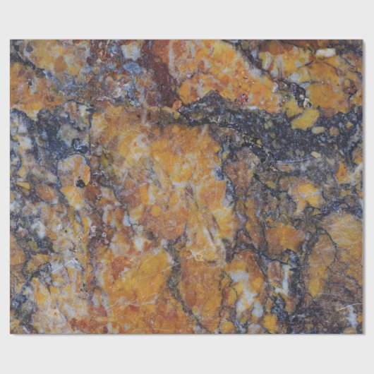 Modern Brown Faux Marble Cadeaupapier (Vlak)