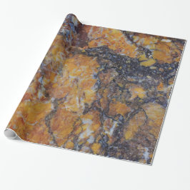 Modern Brown Faux Marble Cadeaupapier