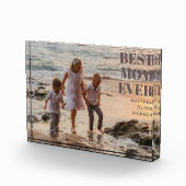 Modern Brown Kids Names Mother Best Mom Ever Fotoblokken (Rechts)