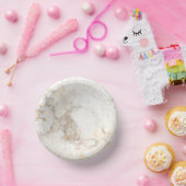 Modern Brown Marble Papieren Kommen (Feest)