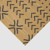 Modern Brown Mudcloth African Pattern Tissuepapier (Detail)