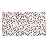 Modern Brown Pattern Monogram Kussensloop (Achterkant)