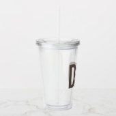 Modern Brown persoonlijke vader opgericht Acryl Drinkbeker (Rechts)