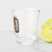Modern Brown persoonlijke vader opgericht Shot Glas (Rechts)