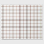 Modern Brown Pset |Groot patroon| Verpakkingspapie Cadeaupapier (Vlak)