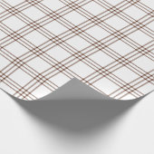 Modern Brown Pset |Groot patroon| Verpakkingspapie Cadeaupapier (Hoek)