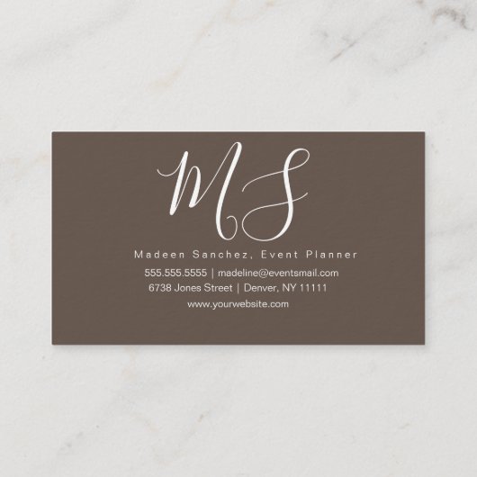 Modern Brown Red Sakura Cherry Blossom Monkey Visitekaartje (Achterkant)