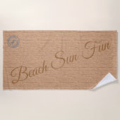 Modern Brown Strandlaken (Voorkant)