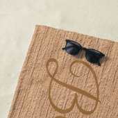 Modern Brown Strandlaken (In situ)