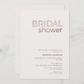 Modern Brown Text Minimalist Vrijgezellenfeest Kaart (Voorkant / Achterkant)